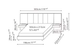 Stratus Bed (Wide)